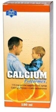 Calcium POLFARMEX syrop o smaku pomarańczowym 150 ml