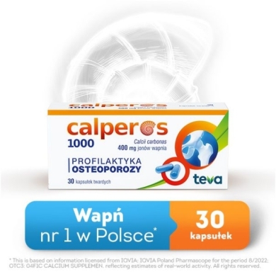 Calperos 1000 400 mg 30 kapsułek