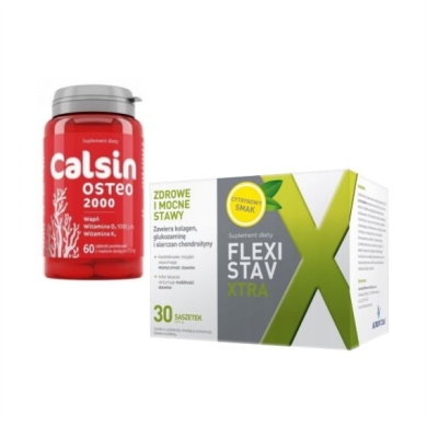 Calsin Osteo 2000 60 tabletek + FlexiStav Xtra 30 saszetek