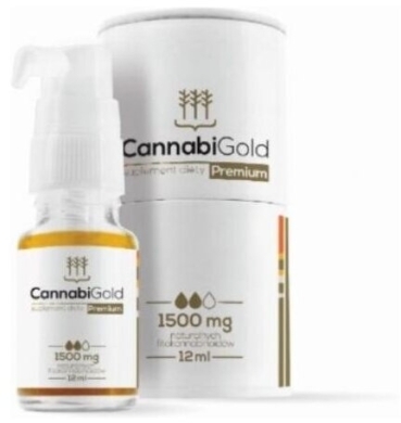 CannabiGold Premium 1500 olej 12 ml