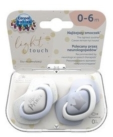 Canpol babies Smoczek silikonowy 0-6 m symetryczny ROYAL BABY 2 sztuki