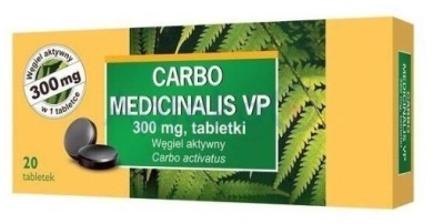 Carbo Medicinalis VP węgiel aktywny 20 tabletek