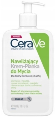Cerave Nawilżający Krem-pianka nawilżający do mycia skóra sucha 473 ml