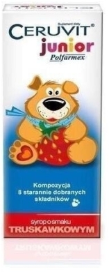 Ceruvit Cerutin Junior Truskawka płyn 120 ml