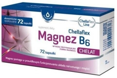 Chellaflex Magnez B6 72 kapsułek