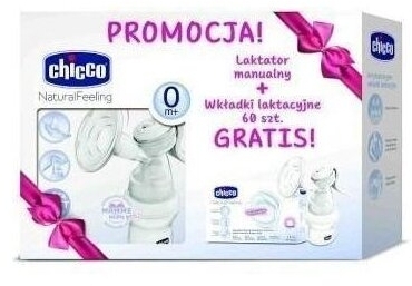 Chicco Laktator manualny + wkładki laktacyjne