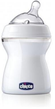 Chicco Naturalfeeling Butelka plastikowa 250 ml 2m+ w kolorze białym