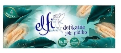 Chusteczki higieniczne Elfi 4 warstwy super mocne 10 sztuk