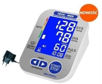 Ciśnieniomierz naramienny elektroniczny z zasilaczem Tech-Med TMA-VOICE 2