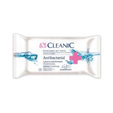 Cleanic Chusteczki ANTIBACTERIAL 15 sztuk