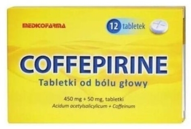 Coffepirine Tabletki od bólu głowy 12 tabletek