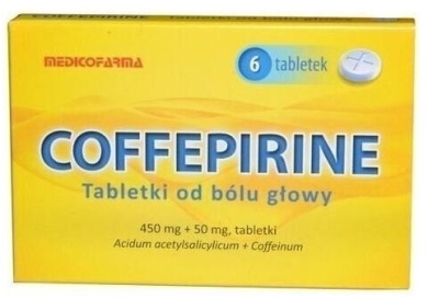 Coffepirine tabletki od bólu głowy 6 tabletek