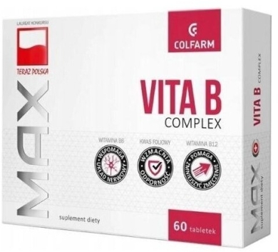 Colfarm Max Vita B Complex 60 tabletek