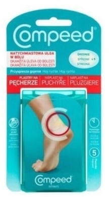 Compeed plastry na pęcherze średnie 5 sztuk