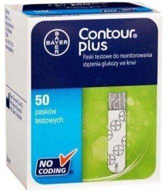 Contour Plus paski testowe 50 sztuk