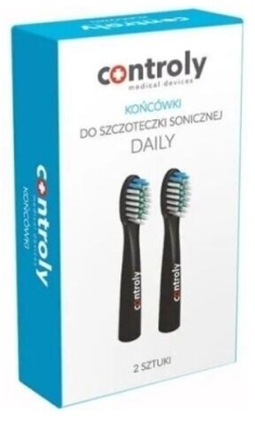 Controly Daily Końcówki do szczoteczki sonicznej czarne