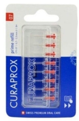 Curaprox CPS 07 prime refill końcówki do szczoteczek międzyzębowych 8 sztuk