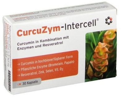 CurcuZym-Intercell® - Kurkuma + Cynk + Witamina D + Bromelaina + Papaina 30 kapsułek