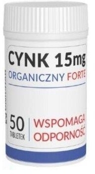 Cynk 15mg Organiczny Forte 50 tabletek