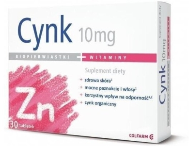 Cynk 30 tabletek