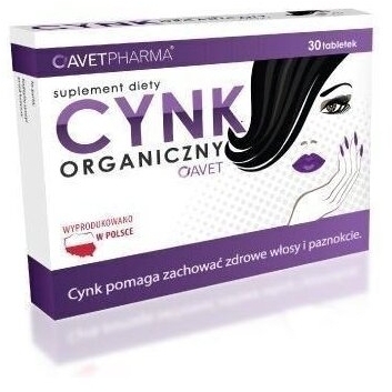 Cynk organiczny AVET PHARMA 30 tabletek