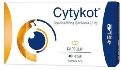 Cytykot Cytykolina 250 mg 30 kapsułek