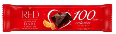 Czekolada RED ciemna z pomarańczą i migdałami 26 g