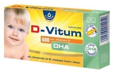 D-Vitum DHA 600 j.m. witaminy D 30 kapsułek