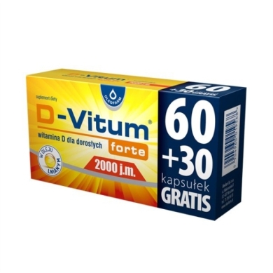 D-Vitum Forte 2000 j.m. 90 kapsułek