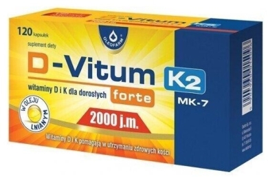 D-Vitum Forte 2000 j.m. K2 120 kapsułek