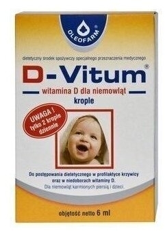 D-Vitum Witamina D dla niemowląt krople 6 ml