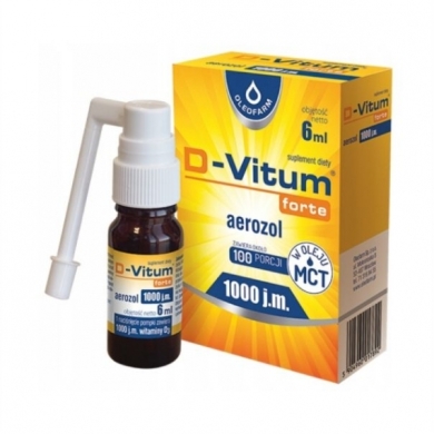 D-Vitum forte 1000 j.m. aerozol 6 ml