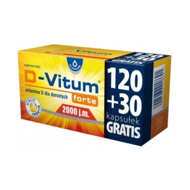 D-Vitum forte 2000 j.m. 150 kapsułek