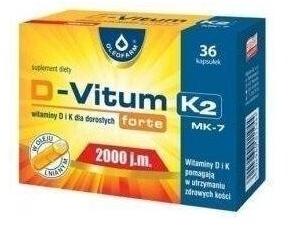 D-Vitum forte 2000 j.m. witamina K2 36 kapsułek