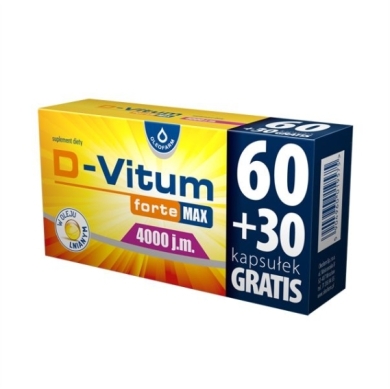 D-Vitum forte Max 4000 j.m. 90 kapsułek