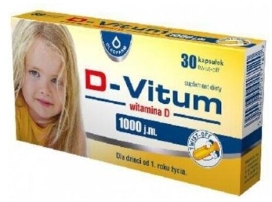 D-Vitum witamina D 1000 j.m. 30 kapsułek