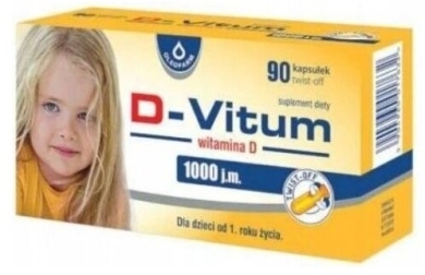 D-Vitum witamina D 1000 j.m. 90 kapsułek