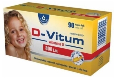 D-Vitum witamina D 800 j.m. 90 kapsułek