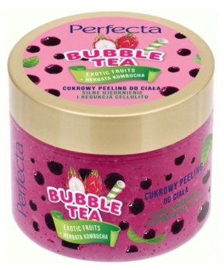 DAX PERFECTA BUBBLE TEA Cukrowy peeling do ciała Exotic Fruits 300ml