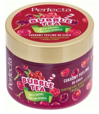 DAX PERFECTA BUBBLE TEA Cukrowy peeling do ciała Wild Cherry 300ml