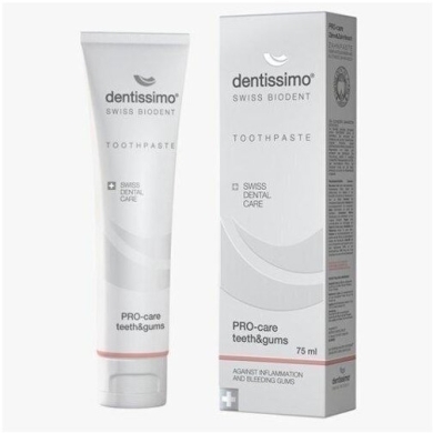 DENTISSIMO SWISS BIODENT Pasta PRO-care teeth&gums 75 ml