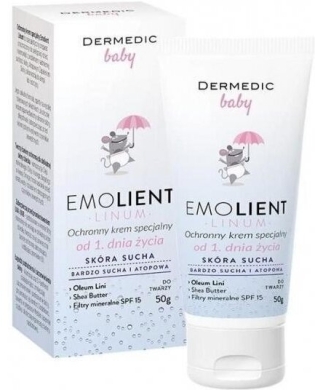 DERMEDIC EMOLIENT LINUM Baby ochronny krem 50 g