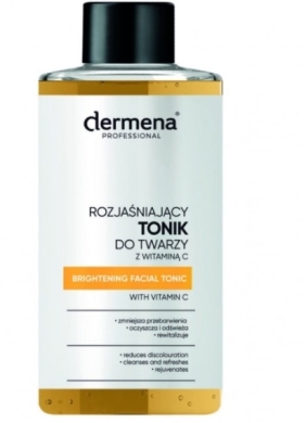 DERMENA PROFESSIONAL Rozjaśniający Tonik do twarzy z witaminą C 150 ml