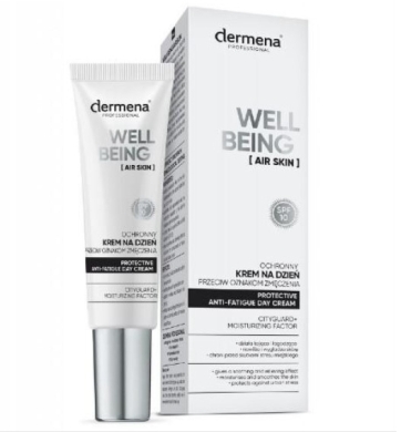 DERMENA PROFESSIONAL WELL-BEING AIR SKIN Ochronny Krem na dzień przeciw oznakom zmęczenia 30 ml