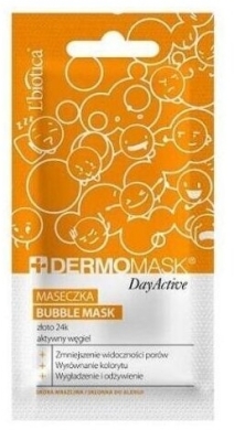 DERMOMASK Maseczka Buble Mask Zloto 24k & aktywny węgiel 10 ml