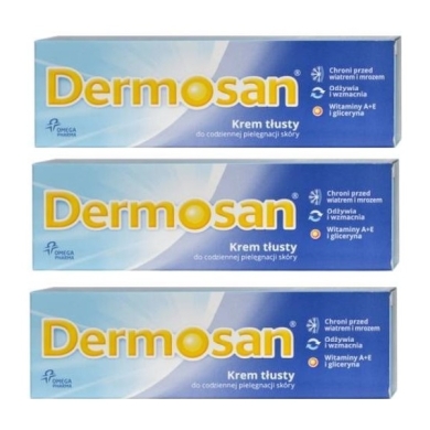DERMOSAN Krem tłusty 40 g Wielopak x3