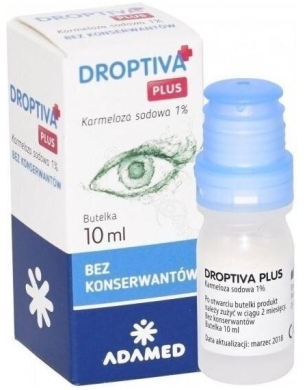 DROPTIVA PLUS krople nawilżające do oczu 10 ml