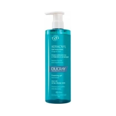 DUCRAY KERACNYL żel pieniący 400 ml + LA ROCHE-Posay Effaclar Duo+ krem na niedoskonałości 3 ml