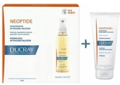 DUCRAY NEOPTIDE Płyn przeciw wypadaniu włosów 3x30ml + szampon100ml