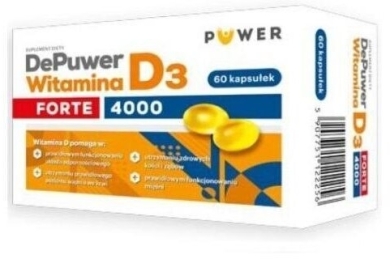 DePuwer Forte Witamina D3 4000 60 kapsułek